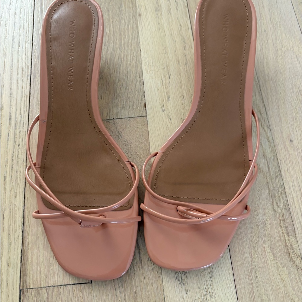 Who What Wear Women's Pink Strappy Sandals